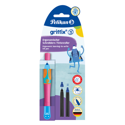 Pelikan Tintenroller griffix® Rechtshänder lovely pink Produktbild pa_produktabbildung_1 XL