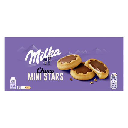 Milka Gebäck Choco Mini Stars 5 x 37 g/Pack. Produktbild pa_produktabbildung_1 XL