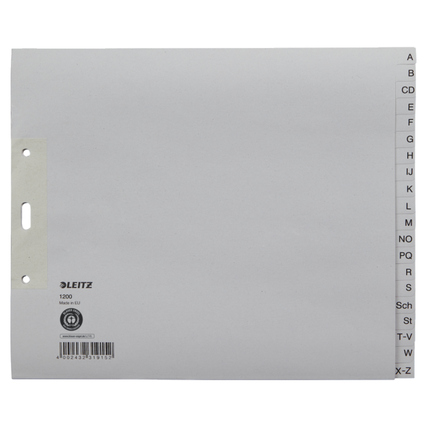 Leitz A-Z Register 24 x 21 cm (B x H) Standardlochung Produktbild pa_produktabbildung_1 XL