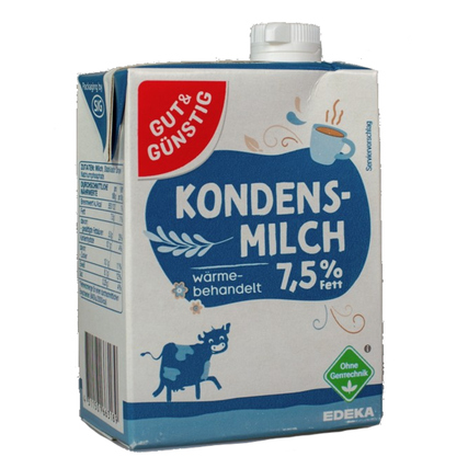 GUT & GÜNSTIG Kondensmilch TetraPak 7,5% 340g