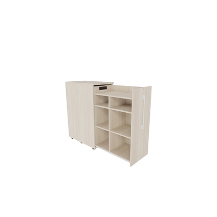 Beistellcontainer 463 x 1.115 x 800 mm (B x H x T) rechts offen akazie hell Produktbild pa_produktabbildung_2 XL