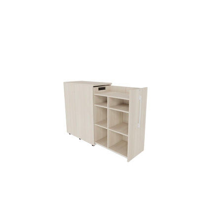 Beistellcontainer 463 x 1.115 x 900 mm (B x H x T) rechts offen akazie hell Produktbild pa_produktabbildung_2 XL