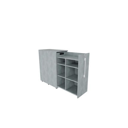 Beistellcontainer 463 x 1.115 x 900 mm (B x H x T) rechts offen beton hell Produktbild pa_produktabbildung_2 XL