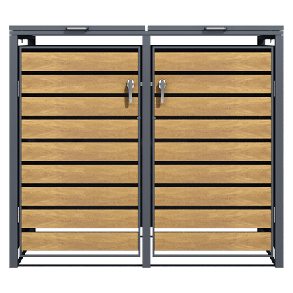 Phoenix Mülltonnenbox 132 x 116 x 80 cm (B x H x T) eiche Produktbild pa_produktabbildung_2 XL