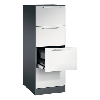C+P Hängeregistraturschrank Asisto 440 x 1.298 x 600 mm (B x H x T) lichtgrau schwarzgrau Produktbild pa_produktabbildung_2 XL