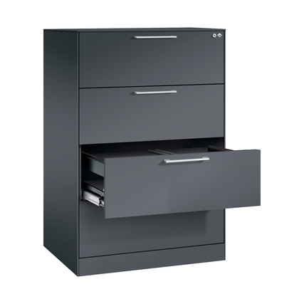 C+P Hängeregistraturschrank Asisto 800 x 1.298 x 600 mm (B x H x T) schwarzgrau Produktbild pa_produktabbildung_2 XL