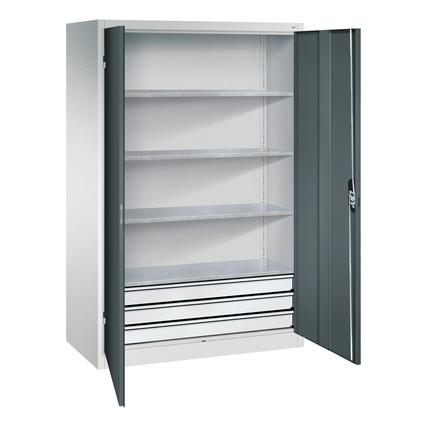 C+P Werkzeugschrank Serie 89 1.200 x 1.950 x 600 mm (B x H x T) schwarzgrau Produktbild pa_produktabbildung_3 XL