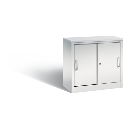 C+P Schiebetürenschrank Acurado 800 x 720 x 400 mm (B x H x T) lichtgrau lichtgrau Produktbild pa_produktabbildung_2 XL