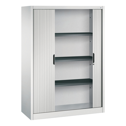 C+P Rollladenschrank Omnispace 1.200 x 1.660 x 420 mm (B x H x T) 4 Ordnerhöhen lichtgrau Produktbild pa_produktabbildung_2 XL