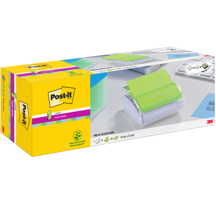 Post-it® Haftnotizspender Super Sticky Z-Notes weiß/transparent Produktbild pa_produktabbildung_2 XL