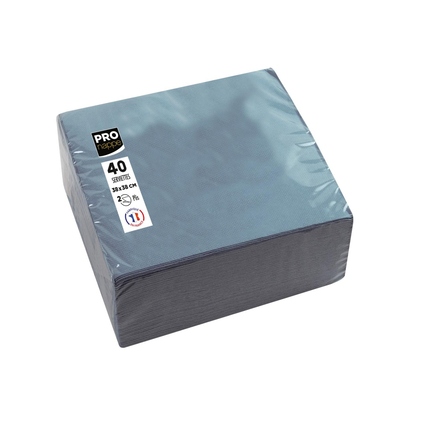 PROnappe Servietten 38 x 38 cm (B x L) grau 40 St./Pack.
