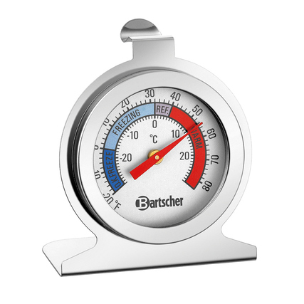 Bartscher Hausgerätethermometer A300 Kühlschrank, Tiefkühlschrank 6,2 x 7,1 x 3,5 cm (B x H x T) Edelstahl silber
