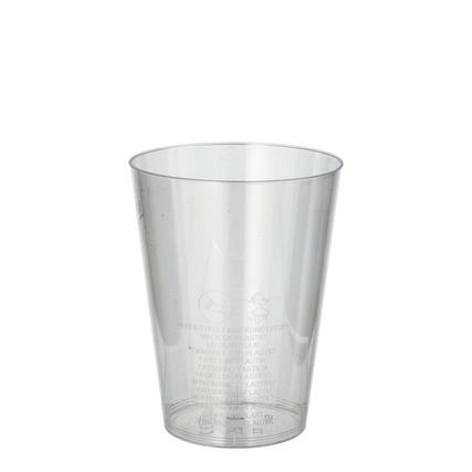 PAPSTAR Trinkbecher Einweg 200ml Polystyrol glasklar 50 St./Pack.