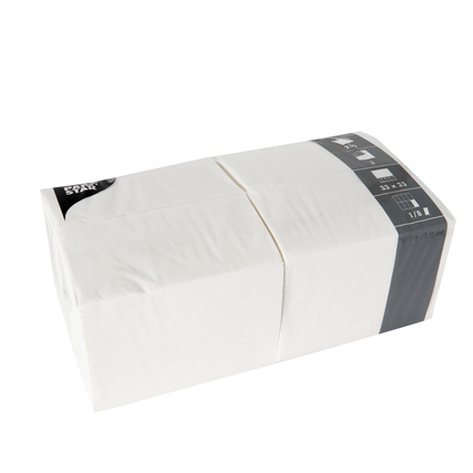 PAPSTAR Servietten 33 x 33 cm (B x L) weiß 250 St./Pack.