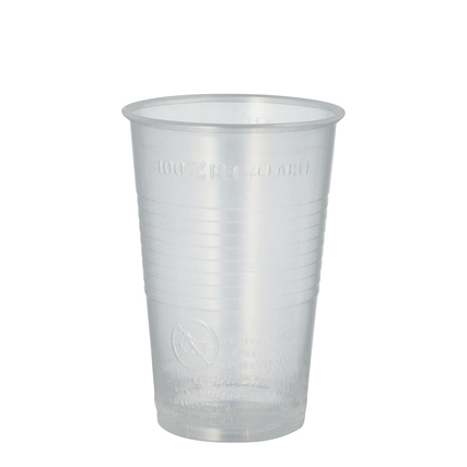 PAPSTAR Trinkbecher Einweg 300ml Polypropylen transparent 100 St./Pack.