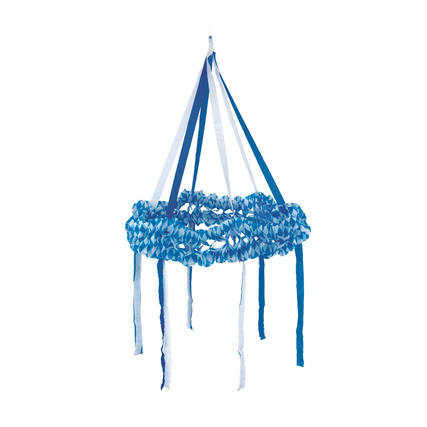 PAPSTAR Dekokranz 75cm Papier blau/weiß Bayrisch Blau