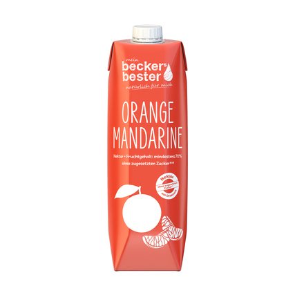 beckers bester Nektar Orange-Mandarine 6 x 1 l/Pack.