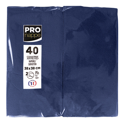 PROnappe Servietten 38 x 38 cm (B x L) marineblau 40 St./Pack.