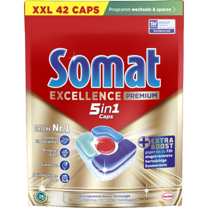 Somat Spülmaschinentabs Excellence Premium 5in1 citrus 42 St./Pack.