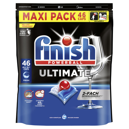 FINISH Spülmaschinentabs Powerball Ultimate Fresh 46 St./Pack.