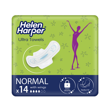 Helen Harper® Binden Ultra Towels Normal 22cm Vliesstoff/Zellulose 14 St./Pack.