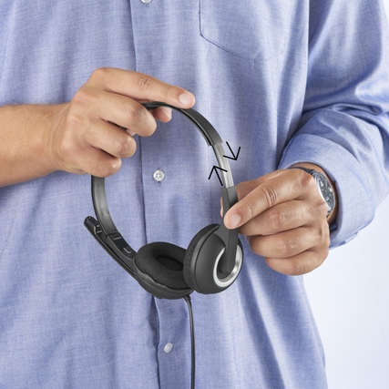 Hama Headset HS-P150 V2 On-Ear Produktbild pa_anwendungsbeispiel_1 XL