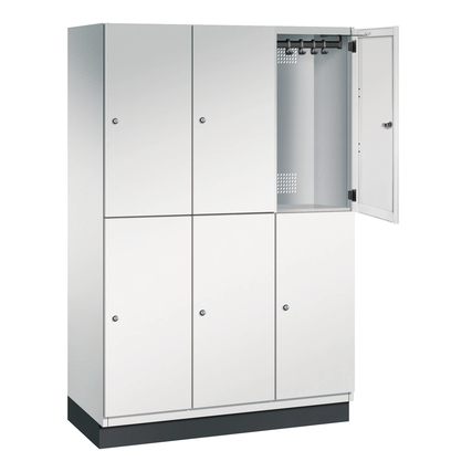 C+P Kleiderspind Cambio 1.200 x 1.950 x 525 mm (B x H x T) lichtgrau lichtgrau Produktbild pa_produktabbildung_2 XL