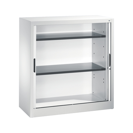 C+P Rollladenschrank Omnispace 1.000 x 1.030 x 420 mm (B x H x T) 2 Ordnerhöhen lichtgrau Produktbild pa_produktabbildung_3 XL