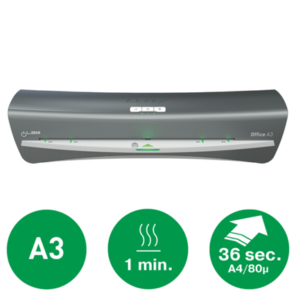 Leitz Laminiergerät iLAM Office Heißlaminierung 46,5 x 7,6 x 12,8 cm (B x H x T) DIN A3 silber