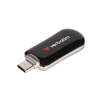 Verbatim USB-Stick Plectra USB-C 3.2 Gen 1 64Gbyte schwarz