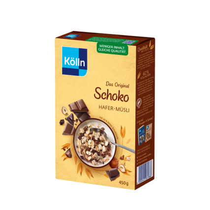 Kölln Müsli Hafer Schoko 8 x 450 g/Pack.