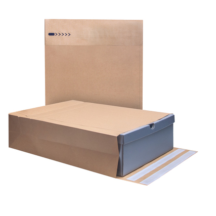 e-Green Faltentasche E-Commerce Mailer ohne Fenster 350 x 450 mm (B x H) 200 St./Pack. 80 mm Produktbild pa_ohnedeko_1 XL