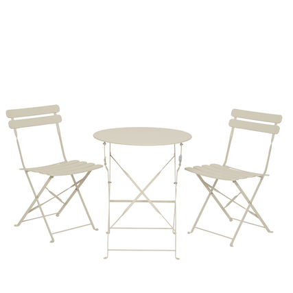 KAEMINGK Gartensitzgruppe Helsingborg Stahl, pulverbeschichtet Stahl, pulverbeschichtet off-weiss