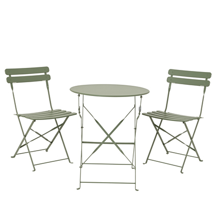 KAEMINGK Gartensitzgruppe Helsingborg Stahl, pulverbeschichtet Stahl, pulverbeschichtet grün