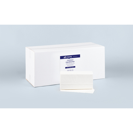 Fripa Papierhandtücher COMFORT 20,3 x 24 cm (B x L) 100 % Zellstoff hochweiß 15 x 150 Bl./Pack.