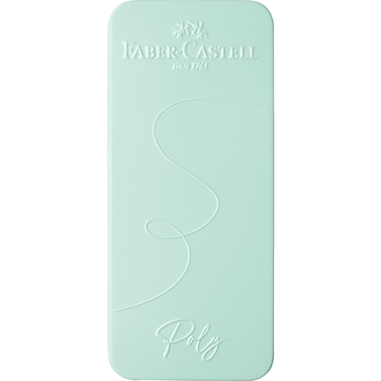 Geschenkset mit Schreibgeräten in einer mintgrünen, prägenden Verpackung.