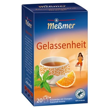 Meßmer Tee Gelassenheit Kräutertee mit Orangen-Karamell 20 Btl./Pack.