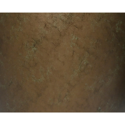 Antiker Metall-Blumentopf von Kaemingk in schlanker Form ohne Blumen oder Pflanzen.