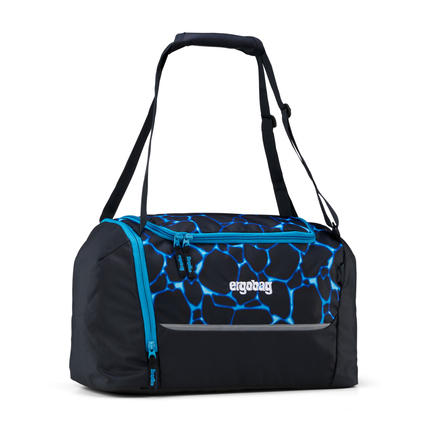 ergobag Sporttasche 42 x 26,5 x 21 cm (B x H x T) Reißverschluss reflektierend Nassfach, Deckelfach, Hauptfach 100 % Polyester blau Bärassic Garden