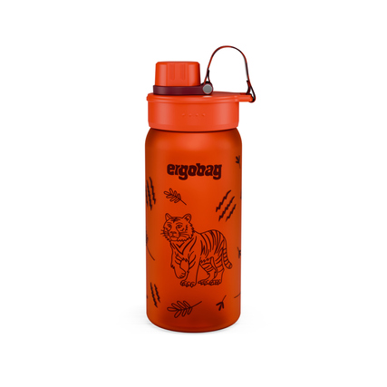 ergobag Trinkflasche 0,55l inkl. Ersatz-Dichtring Kunststoff orange Tiger
