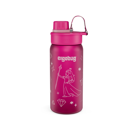 ergobag Trinkflasche 0,55l inkl. Ersatz-Dichtring Kunststoff pink Königin