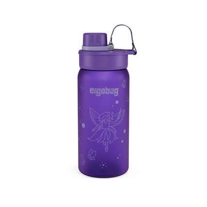 ergobag Trinkflasche 0,55l inkl. Ersatz-Dichtring Kunststoff lila Fee