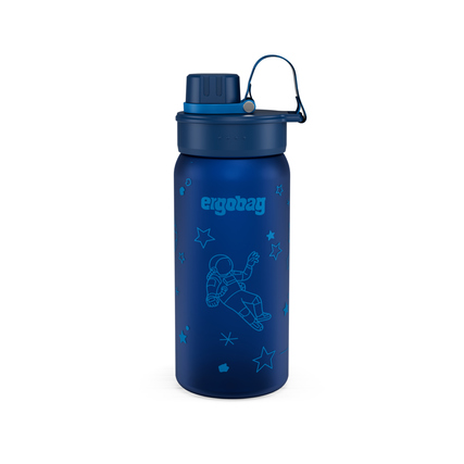 ergobag Trinkflasche 0,55l inkl. Ersatz-Dichtring Kunststoff blau Astronaut