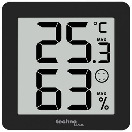 technoline® Thermometer WS 9425 4,4 x 4,4 x 1,4 cm (B x H x T) digital Batterie CR2032 Wandbefestigung möglich 3 St./Pack.