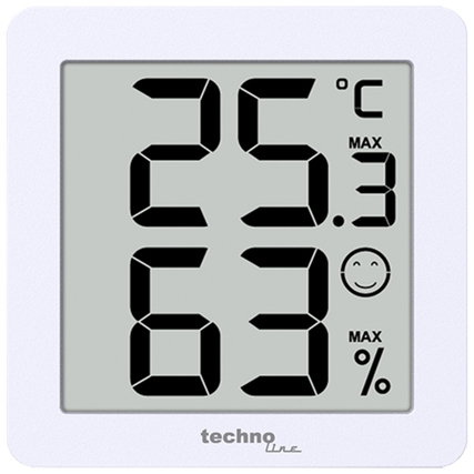 technoline® Thermometer WS 9425 4,4 x 4,4 x 1,4 cm (B x H x T) digital Batterie CR2032 Wandbefestigung möglich 3 St./Pack.