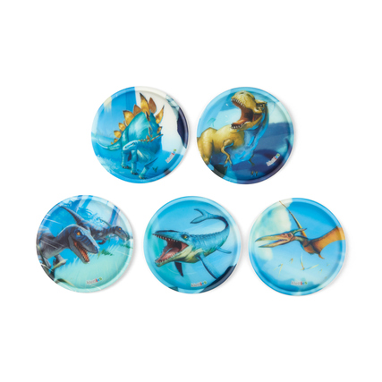 ergobag Ranzen Accessoire Kletties-Set Kunststoff mehrfarbig Dinosaurier