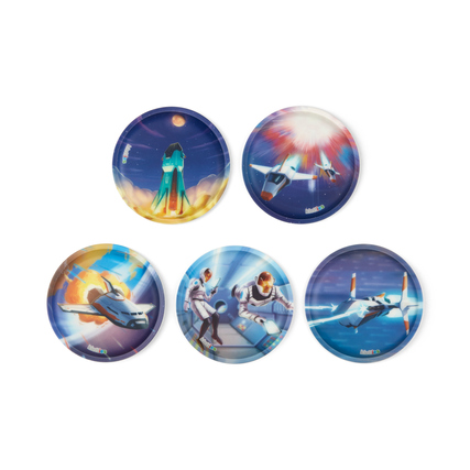 ergobag Ranzen Accessoire Kletties-Set Kunststoff mehrfarbig Sternenschlacht