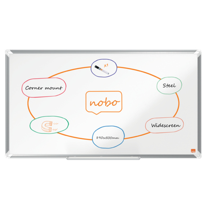 Nobo® Whiteboard Premium Plus Nano Clean&trade; Widescreen 89 x 50 cm (B x H) Produktbild pa_anwendungsbeispiel_1 XL