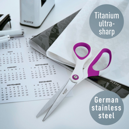 Leitz Universalschere WOW asymmetrisch, Langauge 205 mm violett Produktbild pa_ohnedeko_2 XL