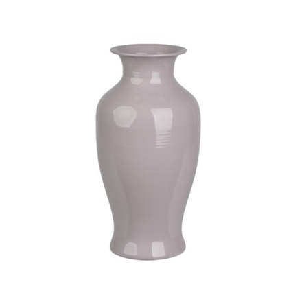 DECORIS Vase eisen 17 x 33,5 cm (Ø x H) Eisen, lackiert lila glänzend